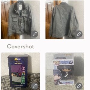Aeropostale Denim gray jacket XL+Funko Assassin 35 ARNO+4NIB🩳32/34💀Boxers AERO